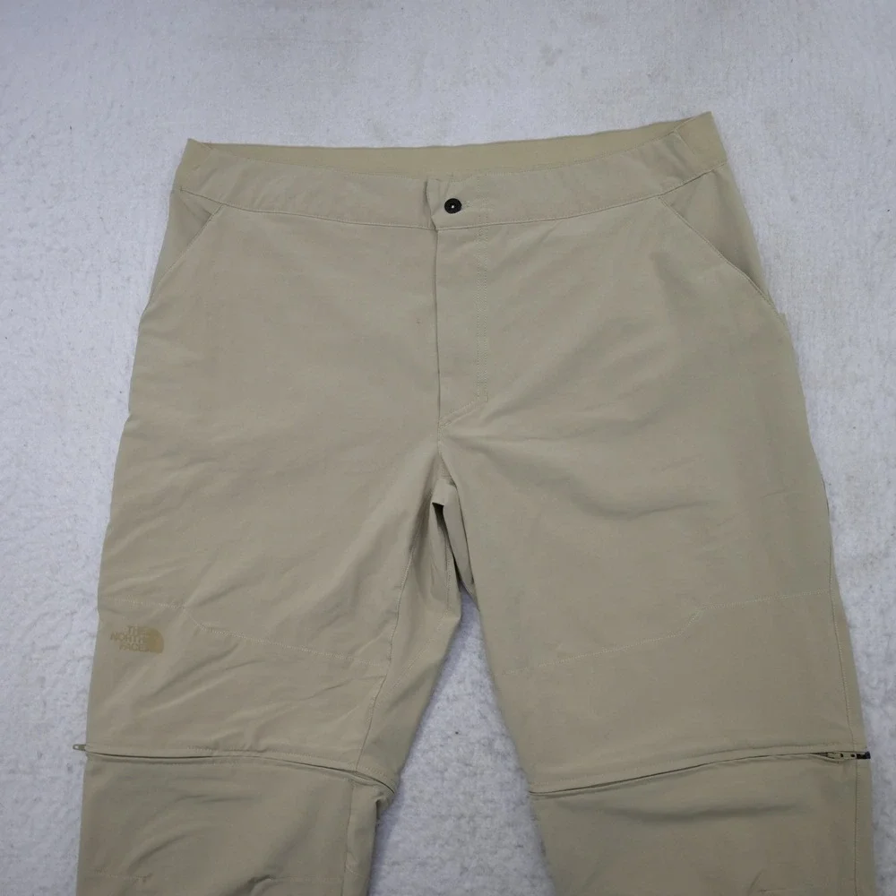 The North Face Convertible Pants Mens 38x32 Regular Tan Zip Off Hiking Outdoor